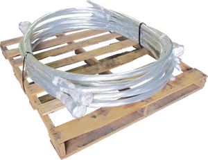 12 Gauge x 21 Feet Galvanized Single Loop Bale Ties - PALLET OF 25 BUNDLES! - BalerWire.com